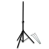 PremiumX Basic Dreibein Stativ Stahl 120cm Ø 35mm Sat Dreibeinstativ für Satellitenschüssel - Ideal für Camping Balkon Terrasse als Tripod Ständer Balkonständer