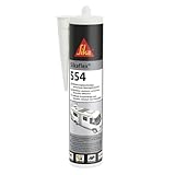 Sika – Montageklebstoff – Sikaflex-554 Schwarz – ideal für große Bauteile und hohe dynamische Belastung – alterungs- und witterungsbeständig – 300 ml