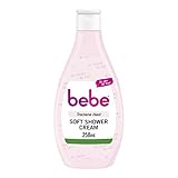 bebe Soft Shower Cream, cremiges Duschgel für trockene Haut, 250 ml (6er Pack)