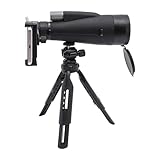 Spektiv Teleskop 12-36x60 Spotting Scope Vogelbeobachtung Spektiv Telescope mit Okularabdeckungen und Bullaugenmuscheln, für Outdoor-Aktivitäten Bergsteigen, Camping, Reisen, Wandern (Schwarz)