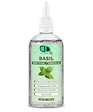 Ätherisches Basilikumöl – gebrauchsfertig | Natürlich entzündungshemmend, antibakteriell & Insektenabwehr für Haut & Haar | Entgiftend & Muskelunterstützung | Natürliches Wohlbefinden (100 ml Nozel)