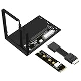 Paaruter F9G-F9934-F4C-BK7 EGPU OCuLink GPU-Dock M.2 NVMe-Zu-OCuLink-Adapter mit OCuLink-Kabel ATX-Typ PCIe4.0 64Gbps 50CM