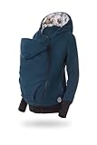 fun2bemum Luna 3in1 Tragejacke Tragepullover für Mama & Baby Petrol (S/M)