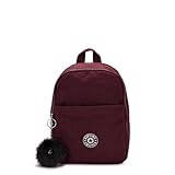 Kipling Damen Kleiner Rucksack, Tiefes Burgunderrot G, 7.75''L x 10.25''H x 4''D