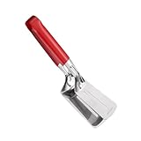 Grillzange aus Edelstahl – robuste und antihaftbeschichtete Schaufel, Grillwender mit Zange aus Edelstahl | für Pfannkuchen, Fisch, Steak, Hamburger, Grill, Pizza