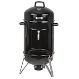 BBQ-Toro Räuchertonne Oak Ø 47 cm | Grilltonne, Räucherofen Holz, Smokertonne, 4in1 Grillfass, Räuchergrill, Watersmoker | Smoker Grill, Holzkohlegrill mit Deckel, Kohlegrill