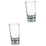 BESTonZON 2 Stück Glas Japanisches Dekor Klare Kaffeetasse Kristalldekor Retro-Dekor Whiskybecher Kristallkaraffe Whiskykaraffe Milchbecher Wasserbecher Teetasse Japanischer