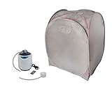 CHI-ENTERPISE - Dampfsauna Svedana | Faltsauna mit elektronischem Dampferzeuger, praktischer Fernbedienung und 2 Liter Volumen | 108x82 | 1000 Watt