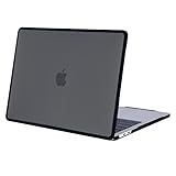 BlueSwan Hülle kompatibel mit MacBook Air 13 Zoll M1 A2337 A2179 A1932 mit Retina Display, Freisetzung 2020-2018, Stoßfest TPU Rahmen + Matte Case Gegen Fingerabdrücke - Schwarz