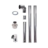 Pelletrohrset 80mm Rauchrohr Inox 304 Edelstahl...