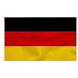 Germany Flag Deutschland Fahne 90 x 150 cm- Deutsche Flagge Polyester leuchtenden Farben mit Messing-Ösen