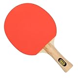 Idena 40202 - Tischtennisschläger Training, mit Griff aus Holz und Gummibelag in Rot und Schwarz, Schläger für Anfänger, Verein und Freizeit
