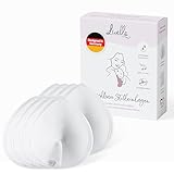 Livella | Waschbare Stilleinlagen (8 Stück) mit saugstarkem Kern aus natürlichen Bambusfasern/wiederverwendbar/inkl. Wäschenetz (Weiß)
