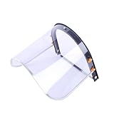 Zanthicia Leichter und bequemer Gesichtsschutz, einfache und schnelle Montage, Bildschirm im Hutstil, PC Gesichtsschutzmaske aus PVC