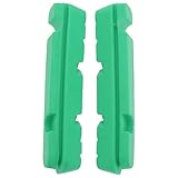 Cabilock Fahrrad Bremsbeläge für Klapprad Langlebig Geräuschlos Grün Bremsschuhe Alu Felge Verschleißfest Leicht und Praktisch