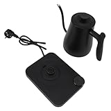 BAFOVY 1L Tauchsieder-Elektrokocher, Variable Temperaturregelung, 1200W Schnellaufheizung, Edelstahlgehäuse, 60 Min. Warmhaltefunktion, Trockenkochschutz, (EU -Stecker 220 V)