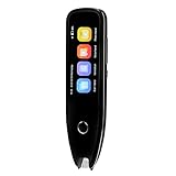 Zunate Sprachübersetzer, Smart Scan Reader Pen, Online-Offline-Sprachübersetzungsgerät, Unterstützt 134 Sprachen, mit BT und WLAN, Foto-Scan-Übersetzung, 1 GB und 8 GB Speicher (Black)