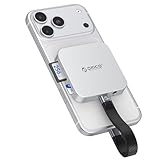 ORICO USB-C SD-Kartenleser Magnetischer SD 3.0 Speicherleser, mit 100W USB C-Anschluss, Typ C 5Gbps, 3,5mm AUX, kompatibel mit iPhone 17/16/15, 104 MB/s Datenübertragung AIR5C
