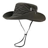 Sonnenhut Damen Herren Sonnenhüte für Damen Breiter Rand Faltbar Wanderhut Atmungsaktivem Verstellbarem Kopfumfang UV Sonnenschutz Fischerhüte Campinghut (12-Green, One Size)
