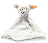 Steiff 242311 Soft Cuddly Friends Lita Lamm Schmusetuch - 26 cm - Kuscheltier für Babys - Creme (242311), weiß 94 g