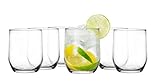 Glasmark Krosno Gläser 6er Set 0,3 Liter Cocktailgläser Cocktail Trinkgläser Wassergläser Spülmaschinenfest Kindergläser Glasses Kleine Gläser Saftgläser 6 x 300ML