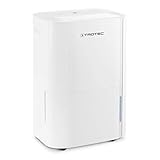 TROTEC Luftentfeuchter elektrisch TTK 66 E – Leistung 24 L/Tag – Fläche 50 m² / 125 m³ – mit Autoabschaltung – für Wohnung und Schlafzimmer
