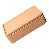 Toyvian Magnetische Schmuckschatulle aus Buchenholz Kompakter Reise Schmuckorganizer Tragbare Schmuckbox für Ohrringe und Anhänger