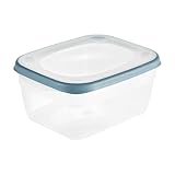 keeeper Frischhaltedose, 1.800 ml, Mikrowellengeeignet, Stapelbar, Spülmaschinengeeignet, 20 x 15,5 x 9,5 cm, Franco, Nordic Blue (Blau)