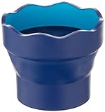 Faber-Castell 181510 - Wasserbecher CLIC & GO, faltbar, blau, 1 Stück