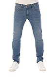 Lee Herren Jeans Luke Slim Fit Hose Blau Tapered Männer Jeanshose Baumwolle Denim Stretch Blue w34, Farbe: Used Blue (LSS2HDPD3), Größe: 34W / 32L