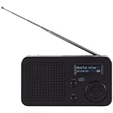 IMPERIAL DABMAN 17 – Tragbares DAB+ & UKW-Radio (portables Digitalradio, Musikwiedergabe via Bluetooth und USB, austauschbarer Akku) – Schwarz