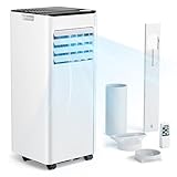 Mobile Klimaanlage 9000 BTU mit Abluftschlauch | 4-in-1 Mobiles Klimagerät | Leiser Betrieb