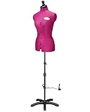 Deubl Schneiderpuppen Damen verstellbar Celine Multi (Gr.S/36-44) 8-teilig komplett einstellbar, 5-Bein Fuß, Schneiderbüste mit 12 Verstellrädchen, Rockabrunder, Rückenlängenverstellung