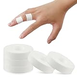 COMNICO 3 Rollen Fingertape Weiß, 0,6 Zoll x 32 Fuß Sporttape für Finger Füße Schweiß Volleyball Fingertape für Outdoor-Sportarten Klettern Fußball