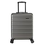 Cabin Max Anode Handgepäck Koffer - Leicht, Hartschale, Koffer Handgepäck Trolley mit 4 Rädern, 3-stelliges Schloss (Trolley Koffer Farbe: Graphite, Größe: 55x40x20 cm)