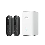 Reolink Bundle of Video Doorbell mit HomeHub Akku Türklingel, 2K Kamera, 1:1 Sicht, 2,4/5GHz WLAN, Personen-/Fahrzeug-/Paketerkennung, 2-Wege-Audio, ohne Monatsgebühr