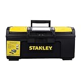 Stanley Werkzeugbox Basic (49 x 27 x 24 cm, Werkzeugorganizer mit Schnellverschluss, schwere Ausführung, Trolley mit ergonomischem Bi-Material Griff) 1-79-217