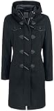 Brandit Damen Dufflecoat Long Mantel, Schwarz (Black 2), Medium