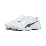 Puma Unisex Adults Solarflash Ii Indoor Court Shoes, Puma White-Nitro Blue-Shadow Gray, 42 EU