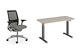 Steelcase Think Bürostuhl und Steelcase Solo - Elektromotorisch Homeoffice-Schreibtisch