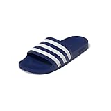 adidas Adiletten Badelatschen (44.5, Dark Blue/White)