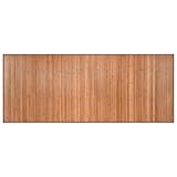 vidaXL Teppich, Bambusteppich Rechteckig, Bambusmatte rutschfest für Wohnzimmer, Läufer Küchenteppich Flurteppich, Modern, Natur 80x200cm Bambus