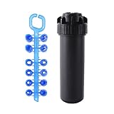 LVSELINGI 3/4' Bodenregner, Innengewinde, Rotor-Versenkregner, Modell 5004, 40°~360° verstellbar, zahnradgetrieben, Garten-Rasenregner