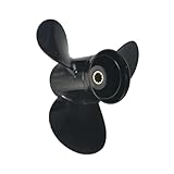 VXDEFP Außenbordpropeller, Der Propeller aus Edelstahl kommt problemlos mit den Meereswellen zurecht, sodass Sie das aufregende Hochgeschwindigkeitssegeln sicher genießen können!(9.9X12)
