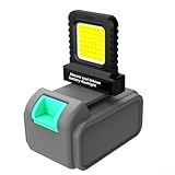 Hohe Ausgangsleistung, 14 W LED-Camping-Laterne für 21 V Lithium-Batterien, verstellbare Steckdose, Arbeitsleuchte, kompatibel mit 20 V-21 V Elektrowerkzeug-Batterieplattformen, tragbar (4 Stück)