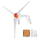 VEVOR 500 W Windkraftanlage 12 V Windgenerator 3-Blatt-Windkraftgenerator mit MPPT-Regler einstellbare Windrichtung und 2,5 m/s Startwindgeschwindigkeit geeignet für Zuhause Bauernhof Wohnmobile Boote