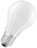 OSRAM LED Stromsparlampe, Matte Birne mit E27 Sockel, Warmweiß (3000K), 2,5 Watt, ersetzt herkömmliche 40W-Leuchtmittel, besonders hohe Energieeffizienz und stromsparend, 1er-Pack