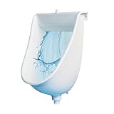 NILoykg& Wandmontage Plastik Urinals Urin -Diverter Für Männer, Einfache Urinals Effizienz Auswaschung Urinal Öffentliche Toiletten, Wasserlose Urinale Mit Schlauch,Temporäres Urinal,Weiß,Concealed