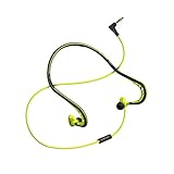 SBS Running Headset mit 3,5 Klinke, integriertem Mikrofon und Antworttaste, für Android-Smartphones und Mp3, gelb