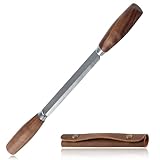 GOLD DEER Holzbearbeitungswerkzeug, 10,9 cm, Ziehmesser mit Lederscheide, SK5, Holzschnitzwerkzeuge, Whittling-Werkzeuge